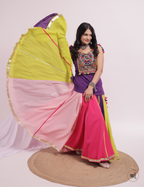 Multi colour ghaghra choli