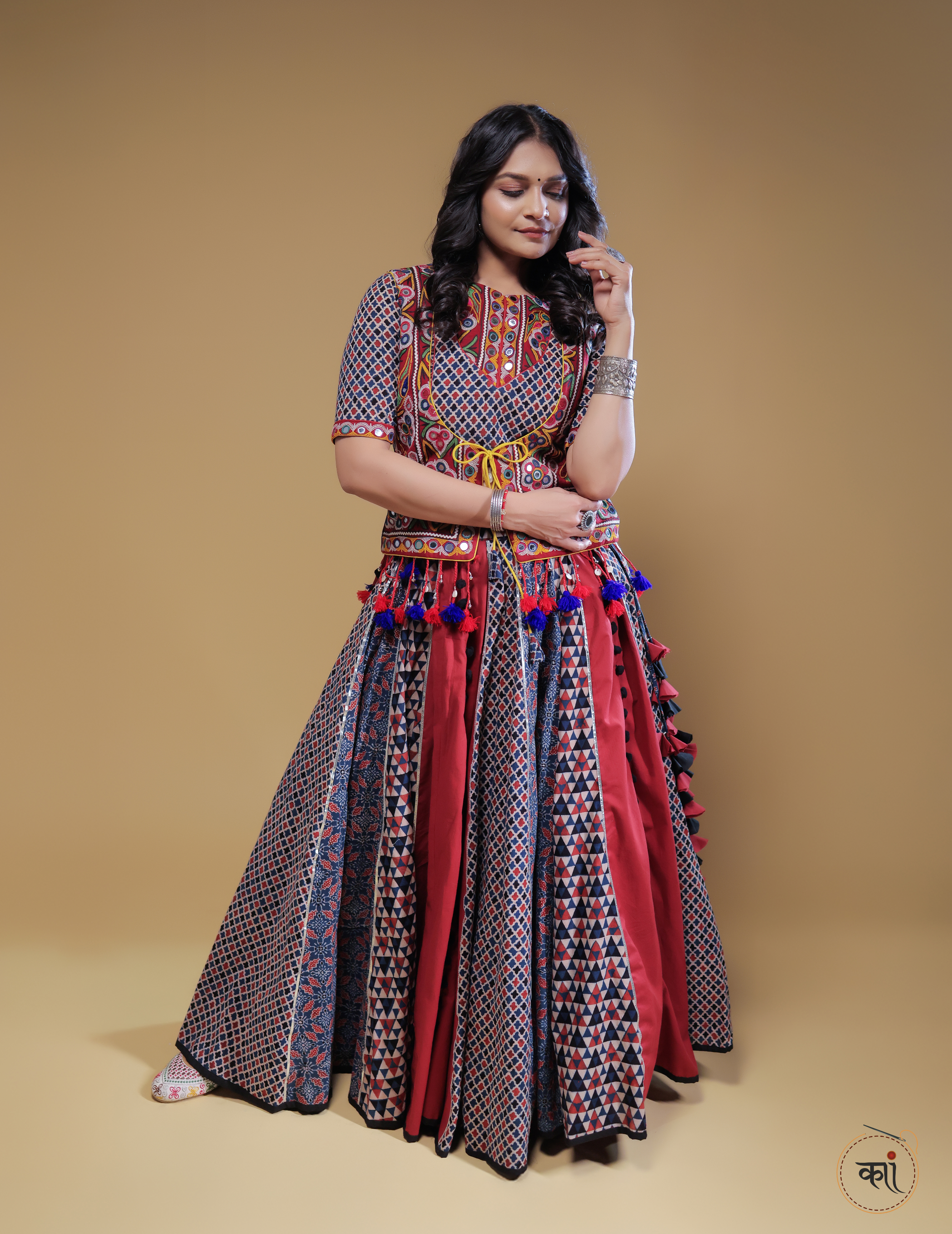 Ajrakhi chaniya choli