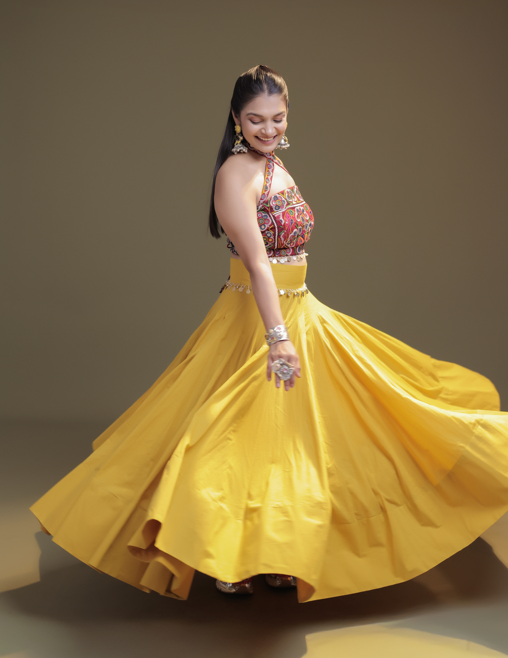 Spaghetti chaniya choli