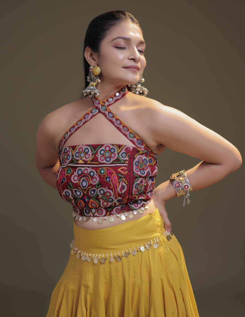 Spaghetti chaniya choli