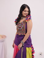 Multi colour ghaghra choli