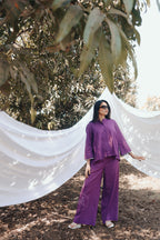 Bell shirt with loose pants