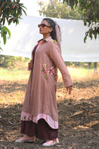 Pixel shirt jacket with jumpsuit